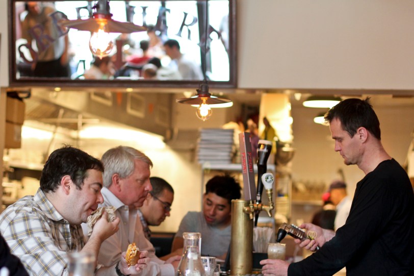Lunching at the Bar at Meatball Shop